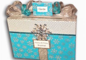 How to Make A Card Box for A Birthday Party Sweet 16 Card Box Snowflake Frozen Wedding Card Holder