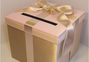 How to Make A Card Box for A Birthday Party Wedding Card Box Champagneblush Pink and Ivory by Bwithustudio