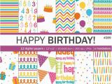 How to Make A Digital Birthday Card Birthday Digital Paper Pack Quot Happy Birthday Quot with