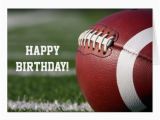 How to Make A Football Birthday Card Custom Football Happy Birthday Greeting Card Zazzle Com
