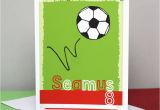 How to Make A Football Birthday Card Personalised Football Team Birthday Card by Liza J Design