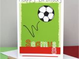 How to Make A Football Birthday Card Personalised Football Team Birthday Card by Liza J Design