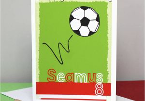 How to Make A Football Birthday Card Personalised Football Team Birthday Card by Liza J Design