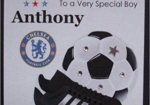 How to Make A Football Birthday Card Personalised Handmade Football Birthday Card Age 1 2 3 4