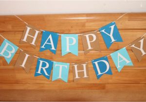 How to Make A Happy Birthday Banner Of Paper Aliexpress Com Buy Happy Birthday Banner Paper Garland
