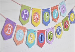 How to Make A Happy Birthday Banner Of Paper Diy Birthday Banner with Patterned Paper
