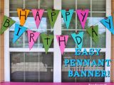How to Make A Happy Birthday Banner Of Paper Doodlecraft Easy Happy Birthday Pennant Banner