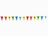 How to Make A Happy Birthday Banner Of Paper Happy Birthday Paper Pennant Banner