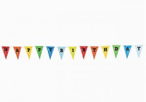 How to Make A Happy Birthday Banner Of Paper Happy Birthday Paper Pennant Banner