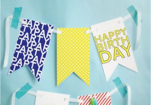 How to Make A Happy Birthday Banner Out Of Construction Paper Free Printable Happy Birthday Banner Pizzazzerie
