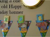 How to Make A Homemade Happy Birthday Banner Making A One Year Old Happy Birthday Banner Gigglebox
