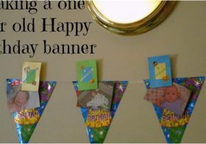 How to Make A Homemade Happy Birthday Banner Making A One Year Old Happy Birthday Banner Gigglebox
