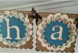 How to Make A Homemade Happy Birthday Banner Vintage Banner Handmade Banner Homemade by Glitzglitterandglue