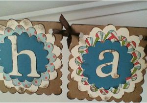 How to Make A Homemade Happy Birthday Banner Vintage Banner Handmade Banner Homemade by Glitzglitterandglue