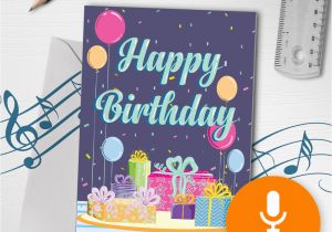 How to Make A Musical Birthday Card 120s Happy Birthday Card with Music Musical Birthday