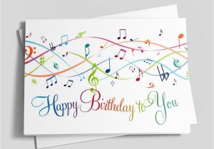 How to Make A Musical Birthday Card Musical Notes Birthday Card Birthday by Brookhollow