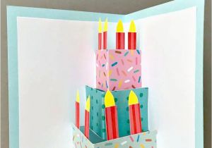 How to Make A Pop Up Birthday Card Easy Easy Pop Up Birthday Card Diy Red Ted Art 39 S Blog
