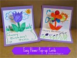 How to Make A Pop Up Birthday Card Easy Kitchen Floor Crafts Easy Flower Pop Up Cards