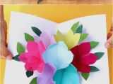 How to Make A Simple Birthday Card Out Of Paper Pop Up Flowers Diy Printable Mother 39 S Day Card A Piece
