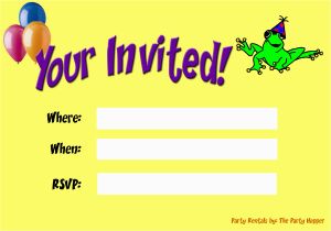 How to Make Birthday Invites Blank Party Invitations Blank Party Invitations