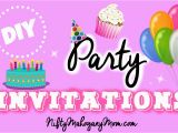 How to Make Birthday Invites Make Your Own Party Invitations Youtube