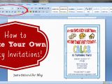 How to Make Birthday Party Invitations Online How to Make Your Own Party Invitations Just A Girl and