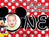 How to Make Mickey Mouse Birthday Invitations Birthday Invitation Mickey Mouse Birthday Invitations