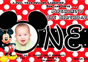 How to Make Mickey Mouse Birthday Invitations Birthday Invitation Mickey Mouse Birthday Invitations