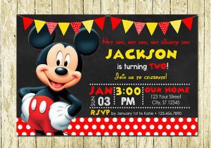 How to Make Mickey Mouse Birthday Invitations Mickey Mouse Printed Chalkboard Birthday Invitations Ebay