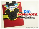 How to Make Mickey Mouse Birthday Invitations the290ss Diy Mickey Mouse Invitation