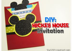 How to Make Mickey Mouse Birthday Invitations the290ss Diy Mickey Mouse Invitation