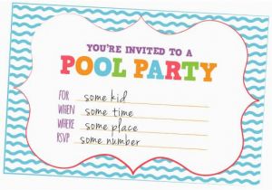 How to Make Your Own Birthday Invitations Online for Free Fun Kids Pool Party Invites Free Printables Online