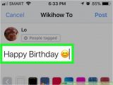 How to Post A Birthday Card On Facebook 3 Ways to Create A Birthday Card On Facebook Wikihow