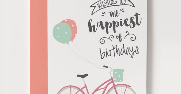 How to Print Birthday Cards Printable Birthday Card Bicycle with Balloons