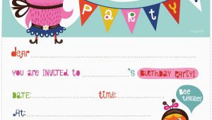 How to Print Birthday Invitations at Home Printable Birthday Invitations Template Best Template