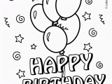 How to Print Out A Birthday Card Happy Birthday Coloring Pages with Balloons for Kids