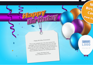 How to Send An E Birthday Card Corporate Birthday Ecards Employees Clients Happy