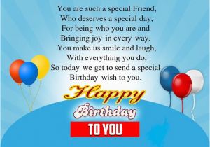 How to Send Happy Birthday Cards On Facebook Birthday Wishes for A Special Friend Sad Poetry