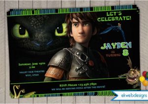 How to Train Your Dragon Birthday Invitations How to Train Your Dragon 2 Birthday Invitation by Ekwebdesigns