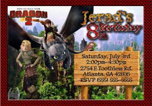 How to Train Your Dragon Birthday Invitations How to Train Your Dragon 2 Birthday Invitation Kustom