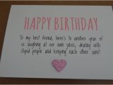 How to Write A Birthday Card for A Friend Humourous Best Friend Birthday Card 1 99 Ellie Gift