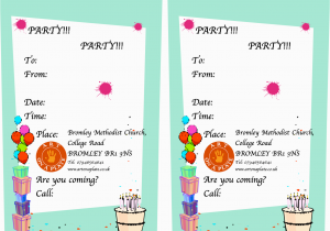 How to Write A Birthday Invitation Card Writing A Birthday Invitation Best Party Ideas