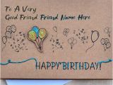 How to Write A Good Birthday Card Birthday Card for Best Friends with Name