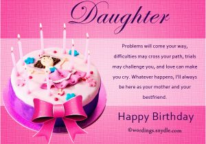 How to Write Birthday Card for Daughter Birthday Wishes for Daughter Wordings and Messages
