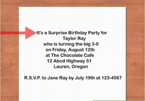 How to Write Invitation Card for Birthday Party How to Write A Birthday Invitation 14 Steps with Pictures