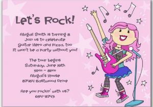 How to Write Rsvp On Birthday Invitation Invite Wording Rsvp Rockstar Party Pinterest