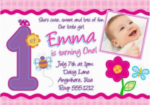 Hugs and Stitches 1st Birthday Girl Girls Hugs and Stitches Birthday Invitation Sweet Girls