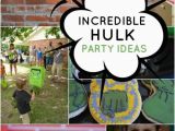 Hulk Birthday Decorations Incredible Hulk themed Superhero Birthday Party