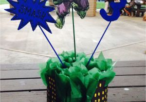 Hulk Birthday Decorations the Incredible Hulk Centerpieces Daisy Cuate Party