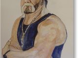 Hulk Hogan Birthday Card Hulk Hogan Painting by Carole Robins